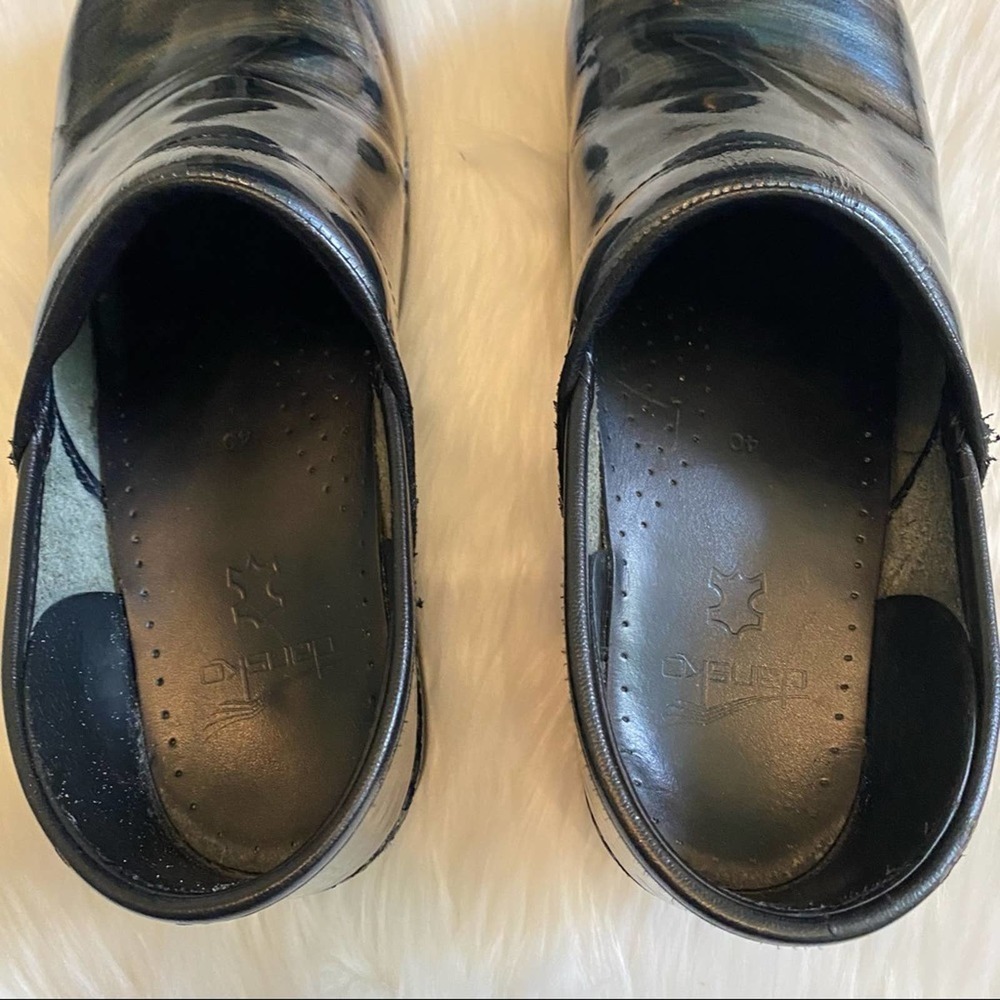 Dansko clog slip on shoes galaxy blue green sz 40 - Picture 9 of 12